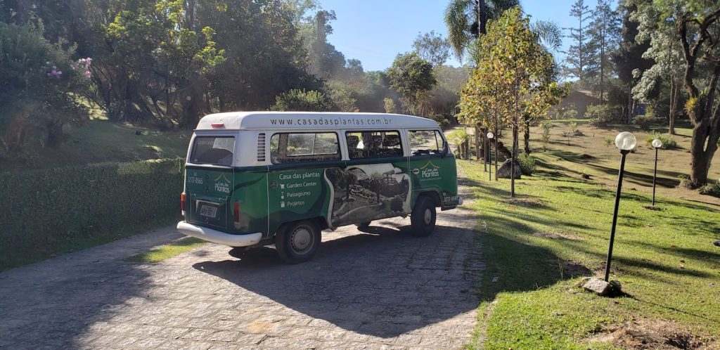 Carro do delivery da Casa das Plantas